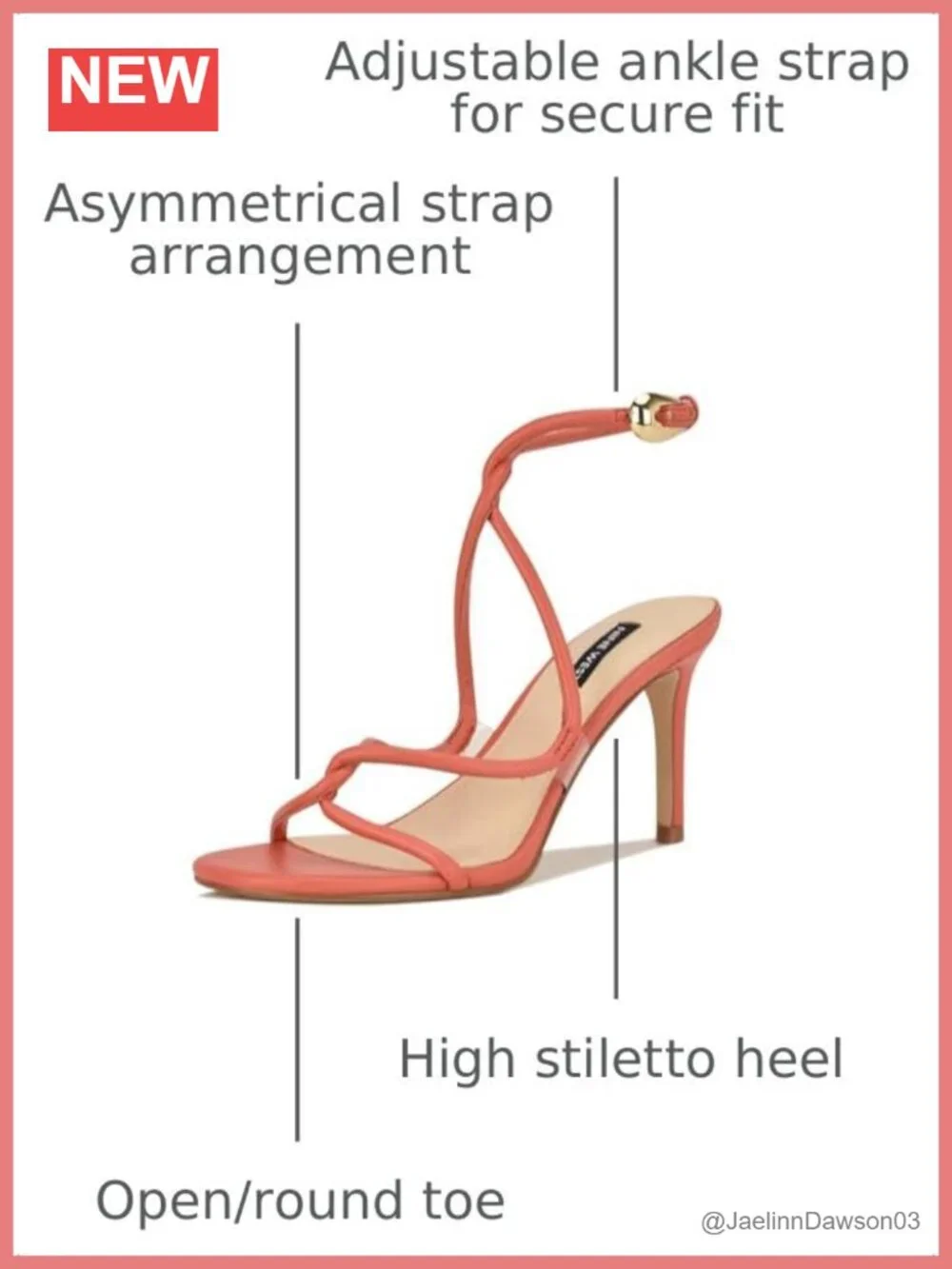 Nine West Heeled Sandals Stiletto Ankle Strap Faux Leather Dress Shoes